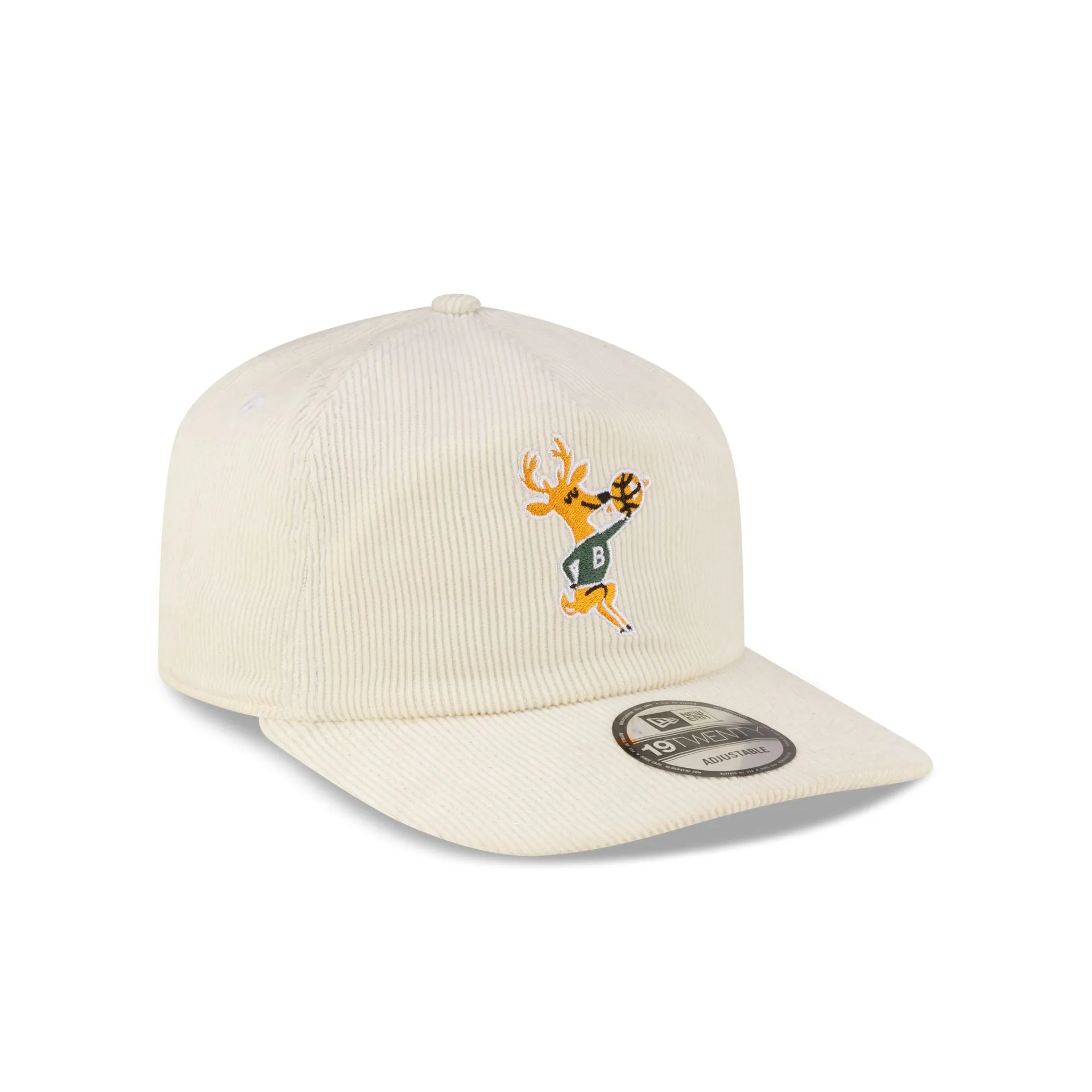 Milwaukee Bucks Hardwood Classics 80s Chrome Corduroy 19TWENTY Adjustable sold by New Era product image thumbnail 3