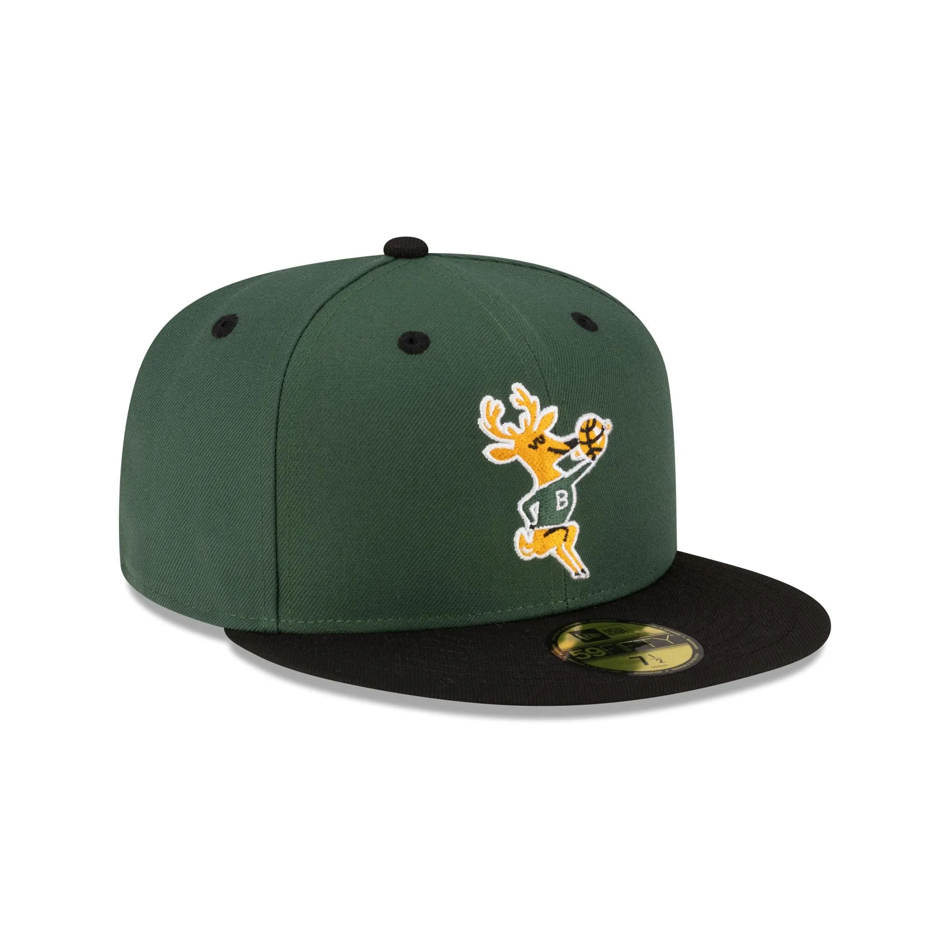 Milwaukee Bucks Hardwood Classics 80s Two Tone 59FIFTY Fitted Hat sold by New Era product image thumbnail 3
