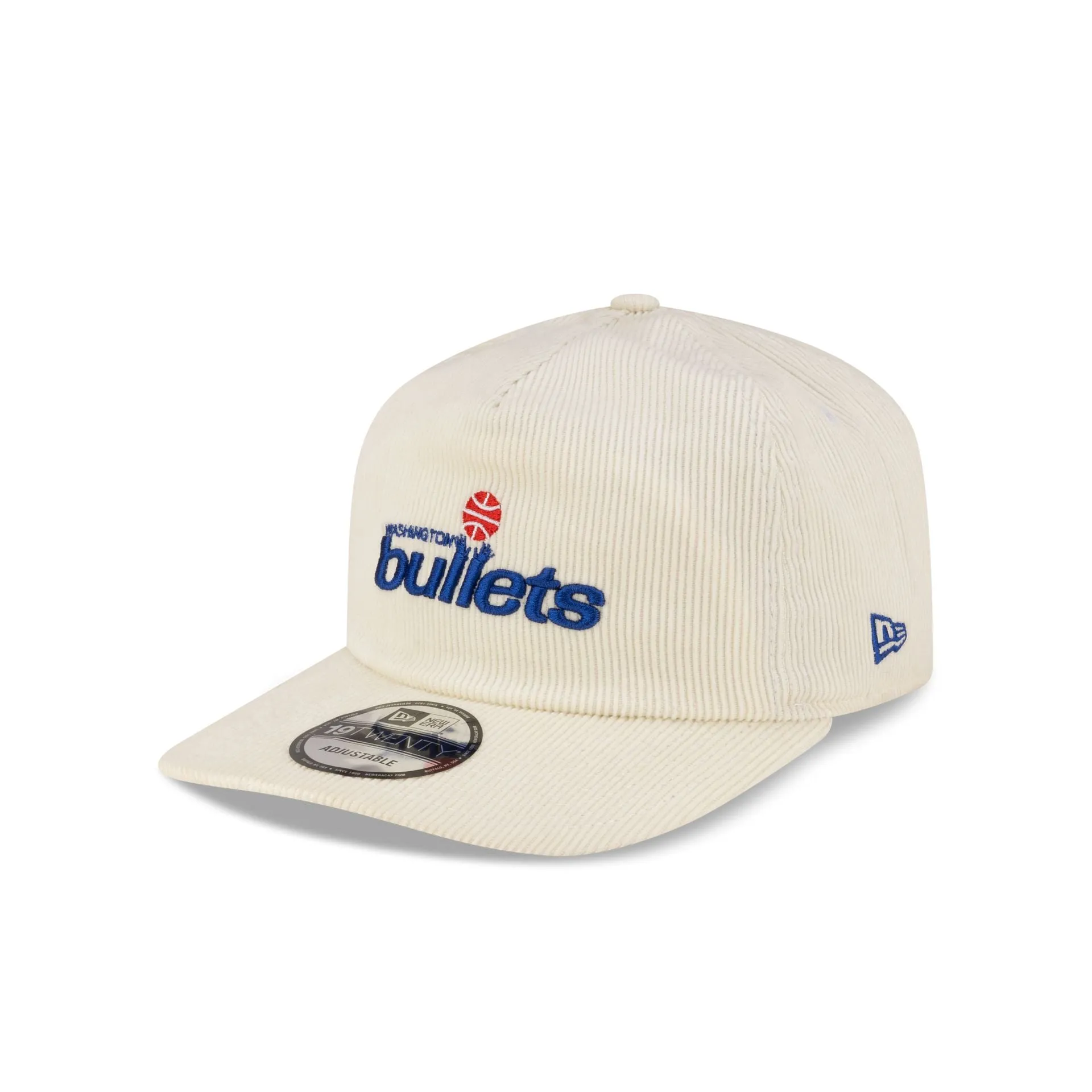 Washington Bullets Hardwood Classics 80s Chrome Corduroy 19TWENTY Adjustable sold by New Era