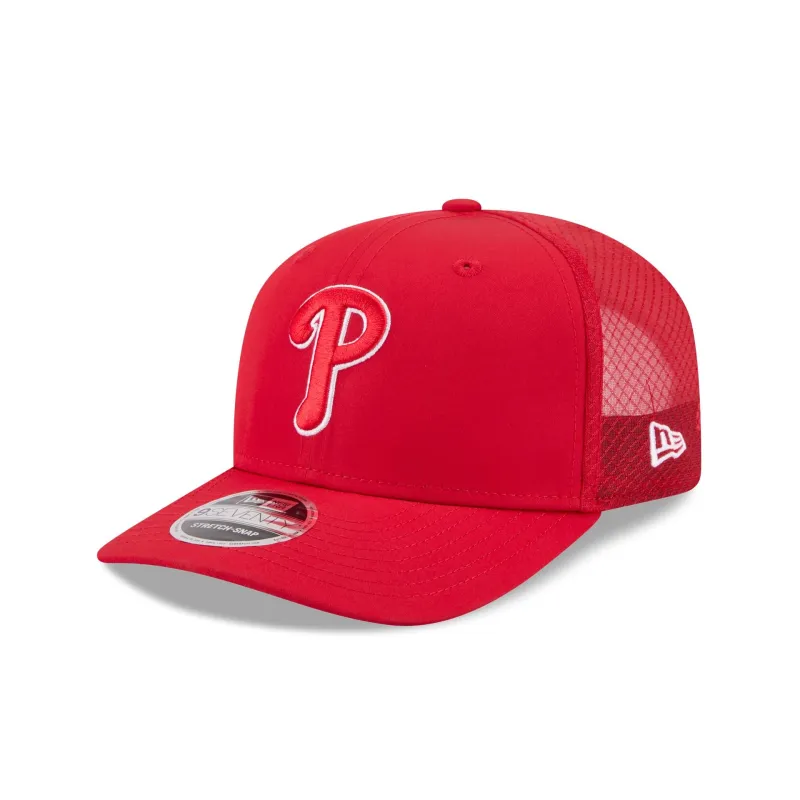 Philadelphia Phillies 2026 Batting Practice Fan Pack 9SEVENTY Stretch-Snap Hat made by New Era