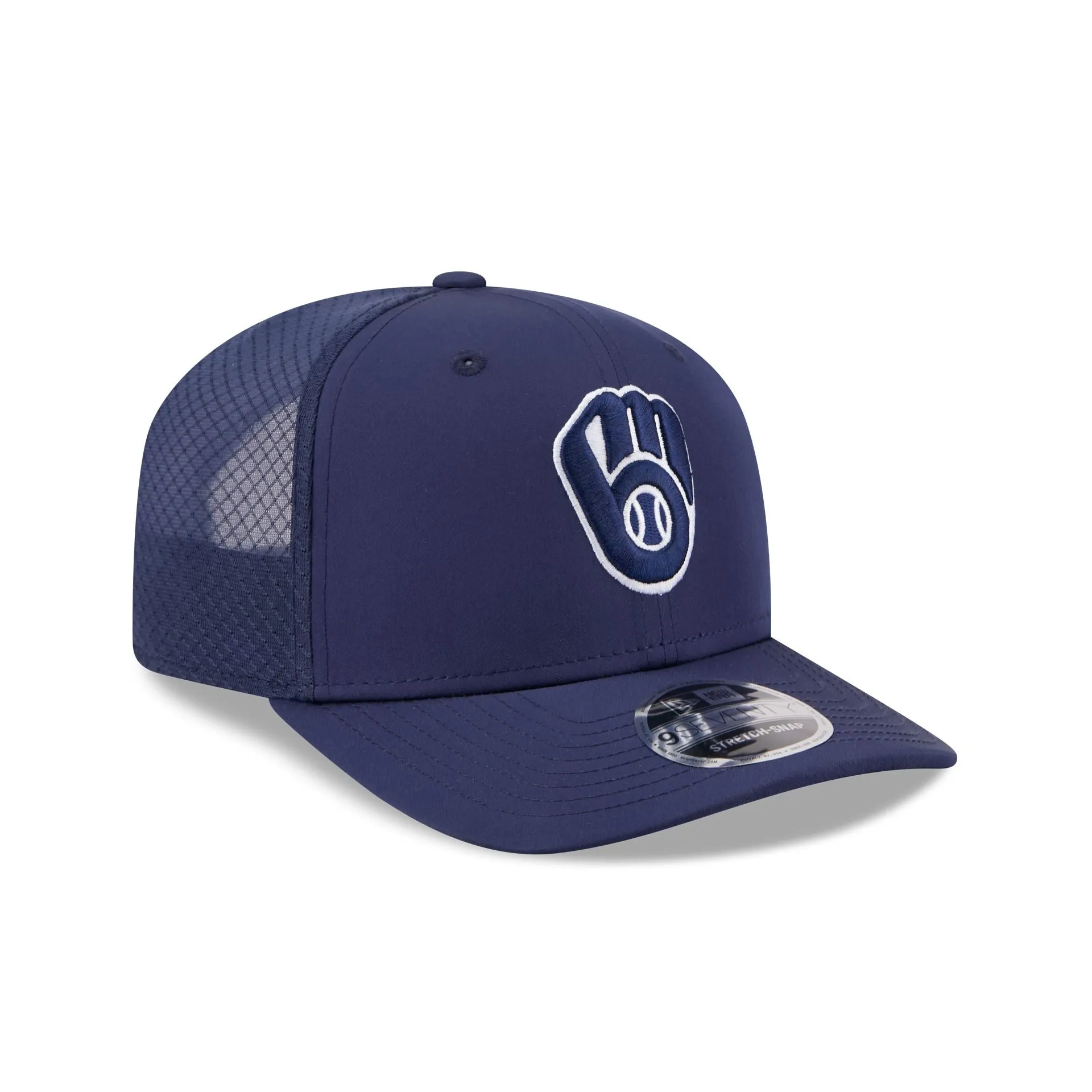 Milwaukee Brewers 2026 Batting Practice Fan Pack 9SEVENTY Stretch-Snap Hat sold by New Era product image thumbnail 3
