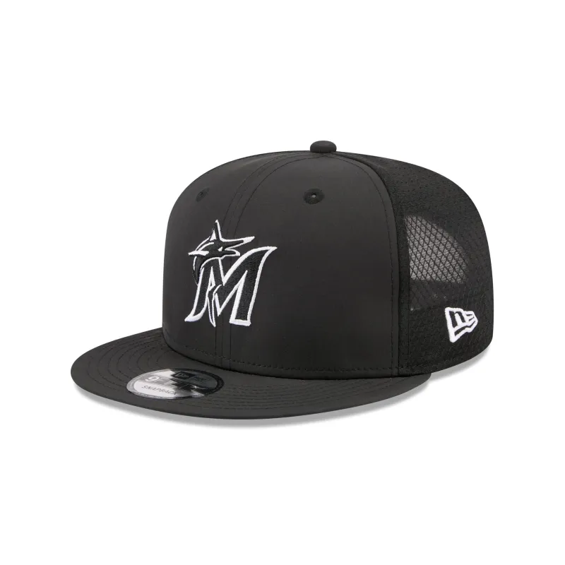 Miami Marlins 2026 Batting Practice Fan Pack 9FIFTY Snapback Hat made by New Era