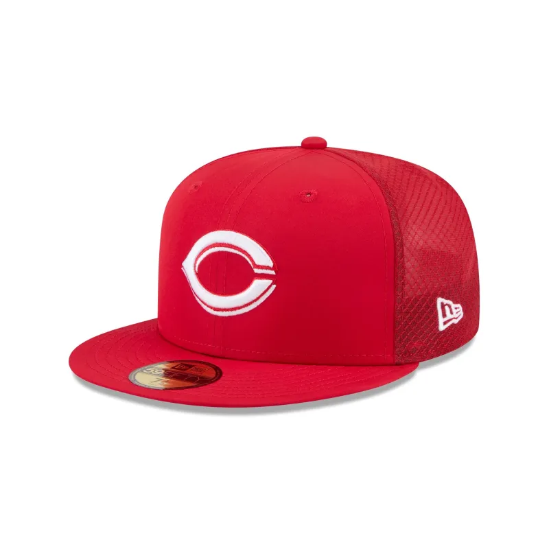 Cincinnati Reds 2026 Batting Practice Fan Pack 59FIFTY Fitted Hat made by New Era