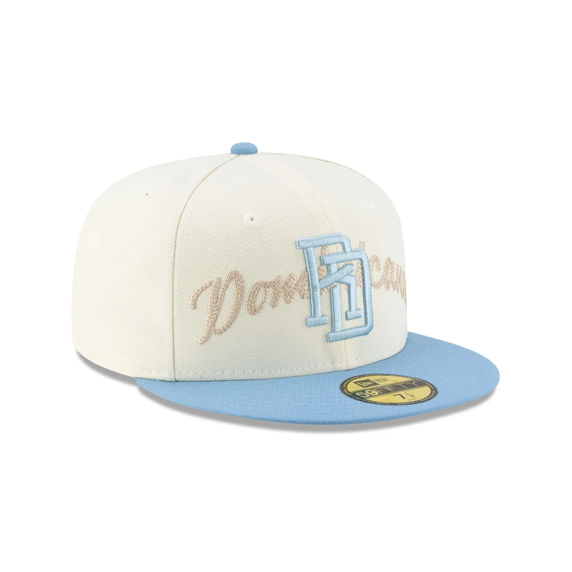 Dominican Republic Chrome Blue 59FIFTY Fitted Hat sold by New Era