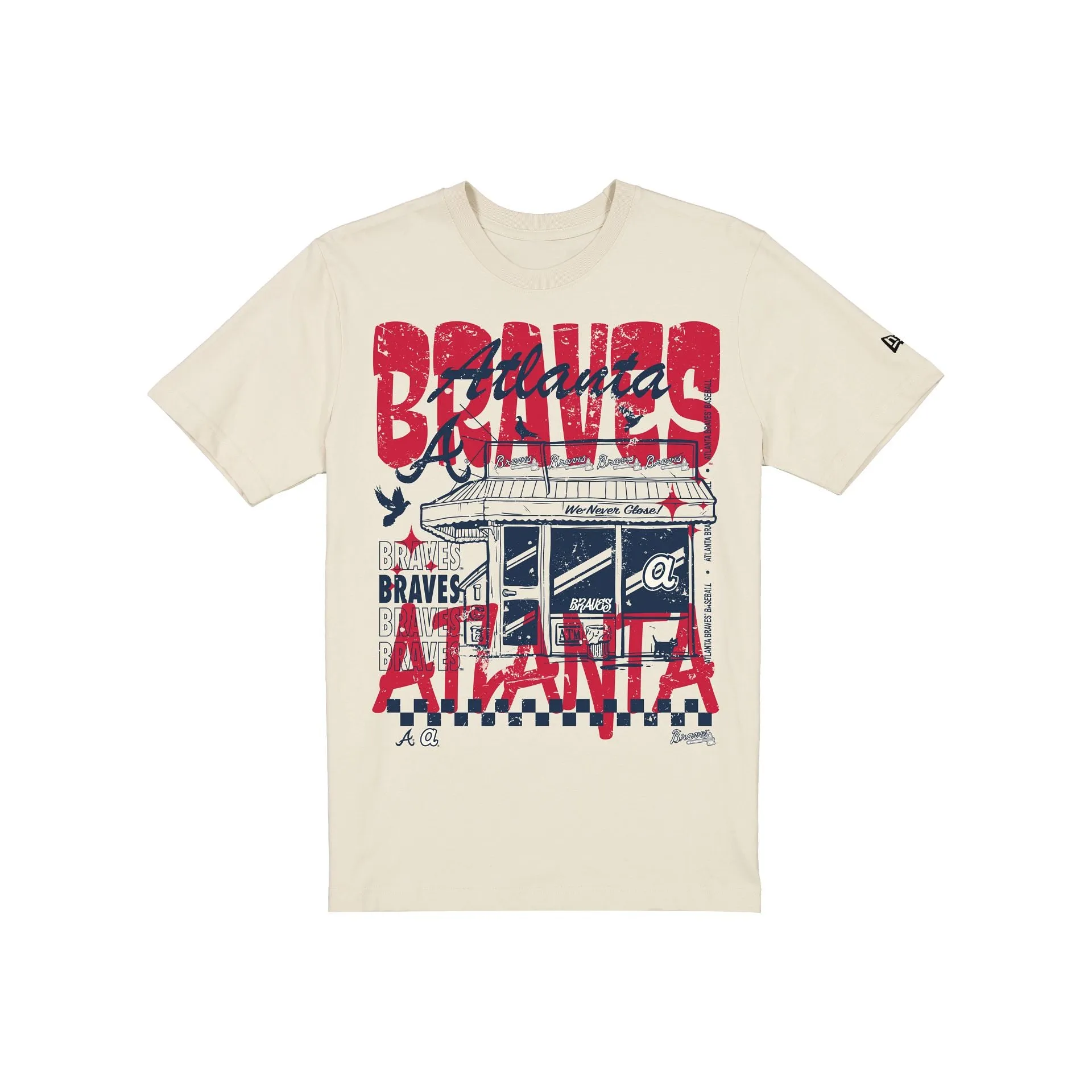 Atlanta Braves Diner Chrome T-Shirt sold by New Era