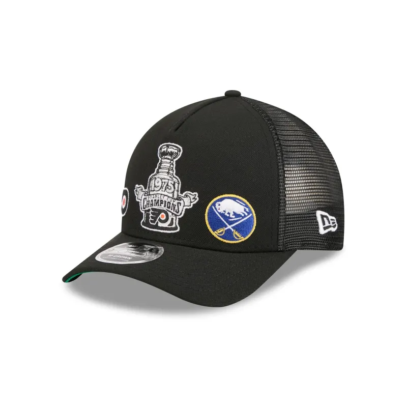 NHL 1975 Past Glory Matchup 9FORTY M-Crown A-Frame Trucker Hat made by New Era