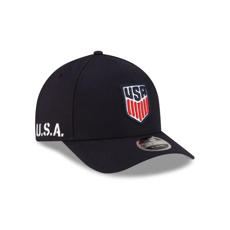 U.S. Soccer Men's National Team Americana Navy 9FORTY M-Crown A-Frame Snapback Hat made by New Era
