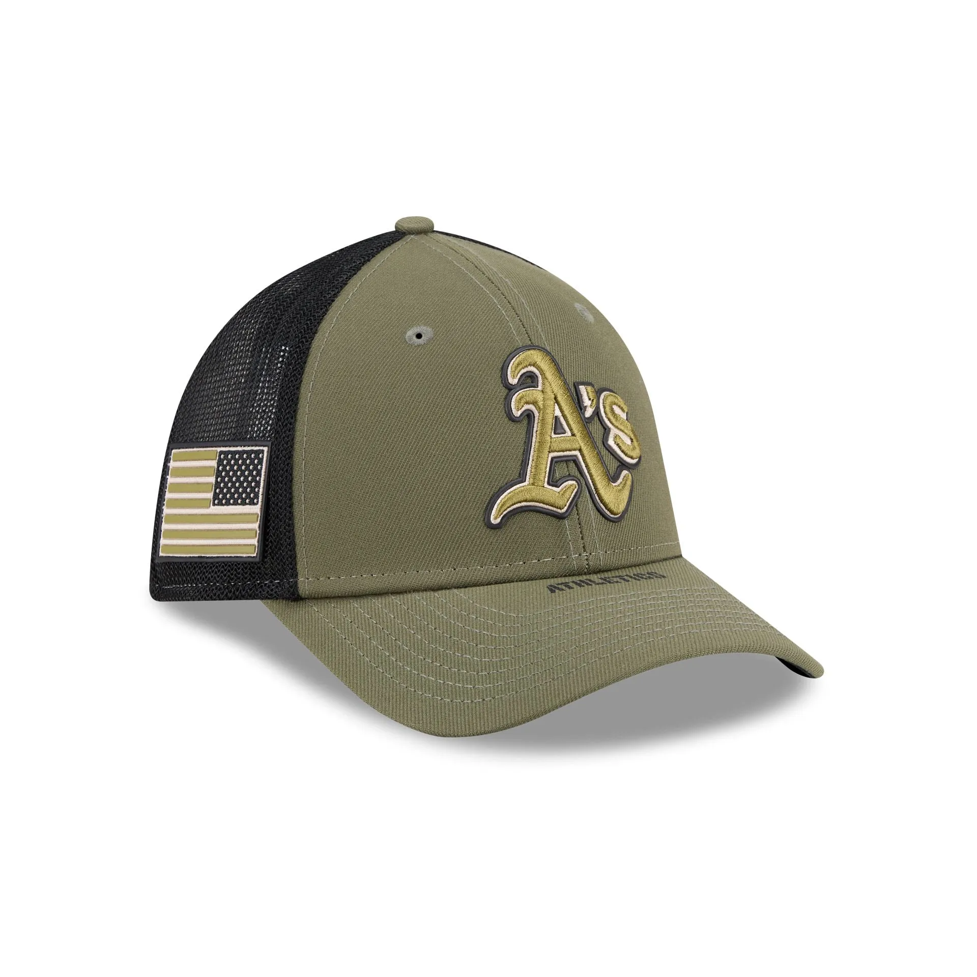 Athletics Armed Forces Day 2026 39THIRTY M-Crown Stretch Fit Hat sold by New Era