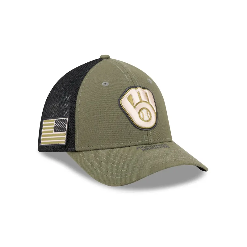 Milwaukee Brewers Armed Forces Day 2026 39THIRTY M-Crown Stretch Fit Hat made by New Era
