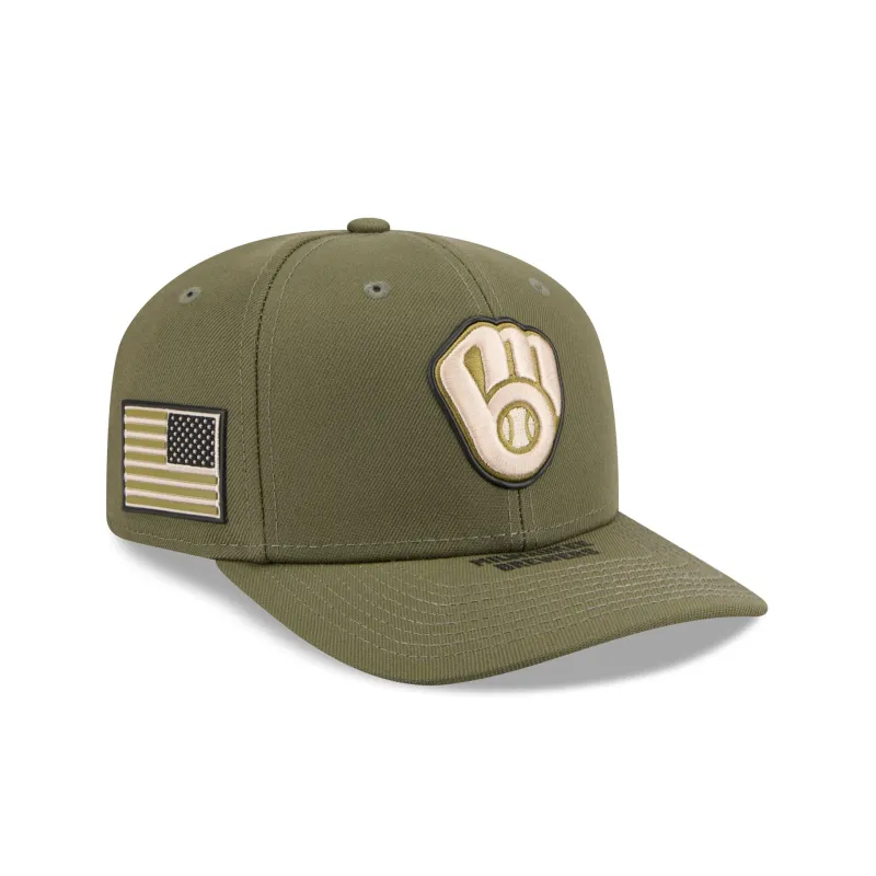 Milwaukee Brewers Armed Forces Day 2026 9SEVENTY Stretch-Snap Hat made by New Era