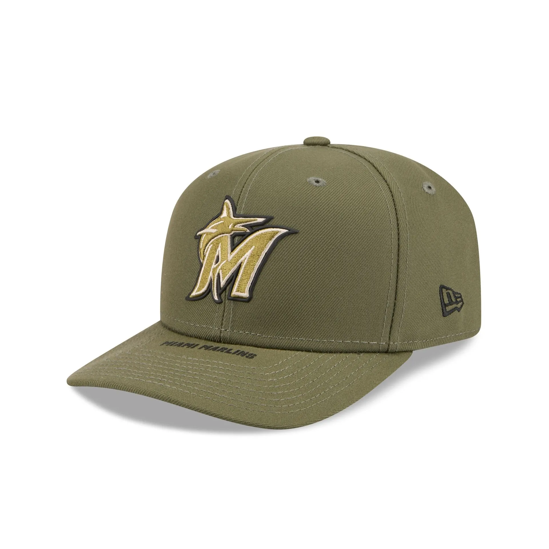 Miami Marlins Armed Forces Day 2026 9SEVENTY Stretch-Snap Hat sold by New Era product image thumbnail 3
