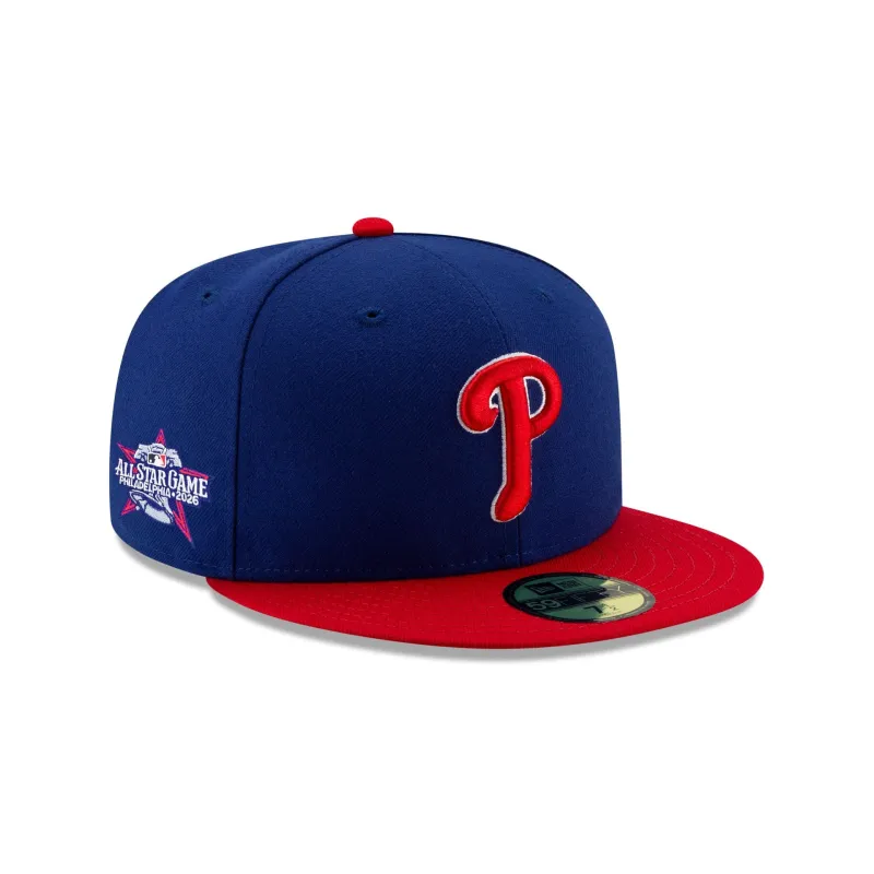 Philadelphia Phillies 2026 All-Star Game Host Blue 59FIFTY Fitted Hat made by New Era