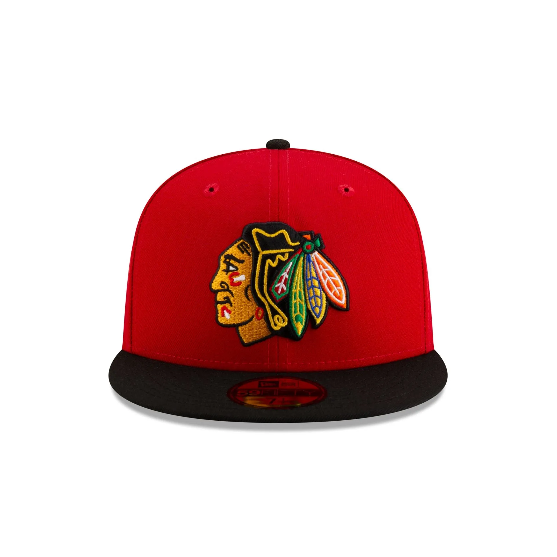 Chicago Blackhawks Red & Black 59FIFTY Fitted Hat sold by New Era product image thumbnail 2