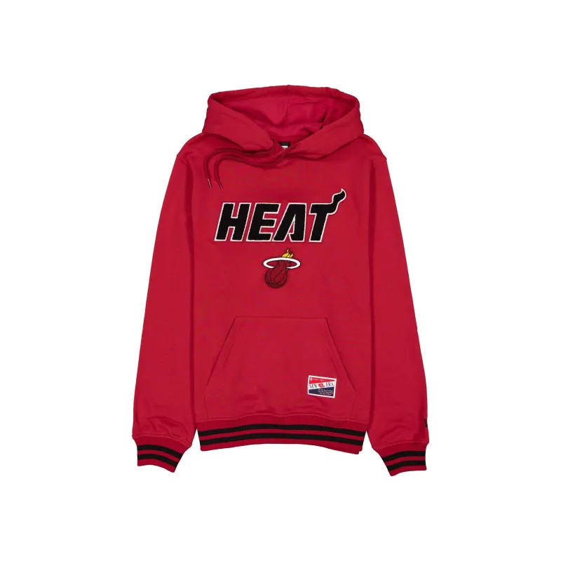 Miami Heat Throwback Felt Logo Hoodie made by New Era