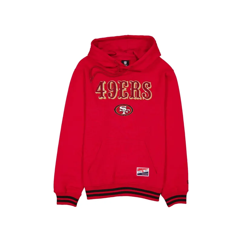 San Francisco 49ers Throwback Felt Logo Hoodie made by New Era