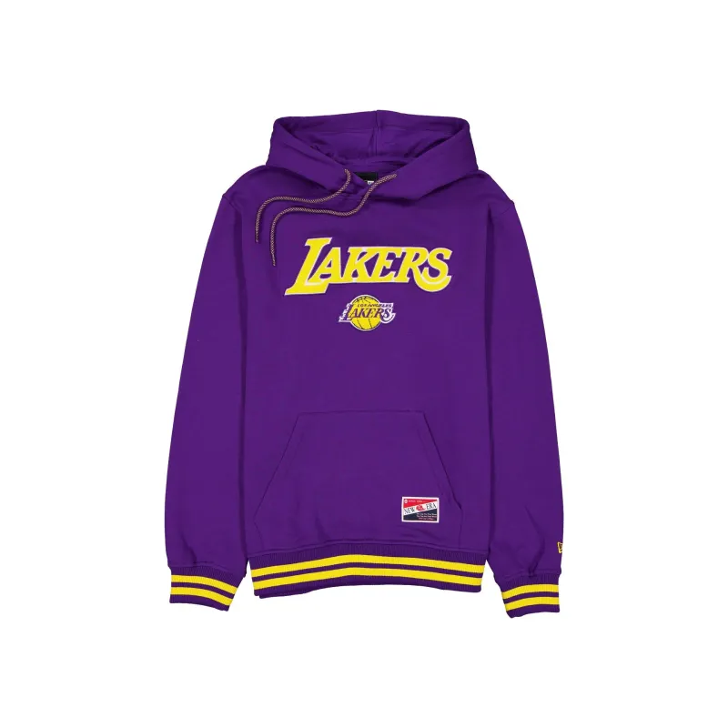 Los Angeles Lakers Throwback Felt Logo Hoodie made by New Era