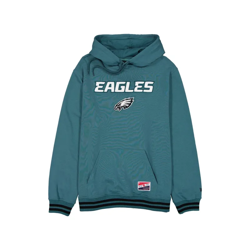 Philadelphia Eagles Throwback Felt Logo Hoodie made by New Era
