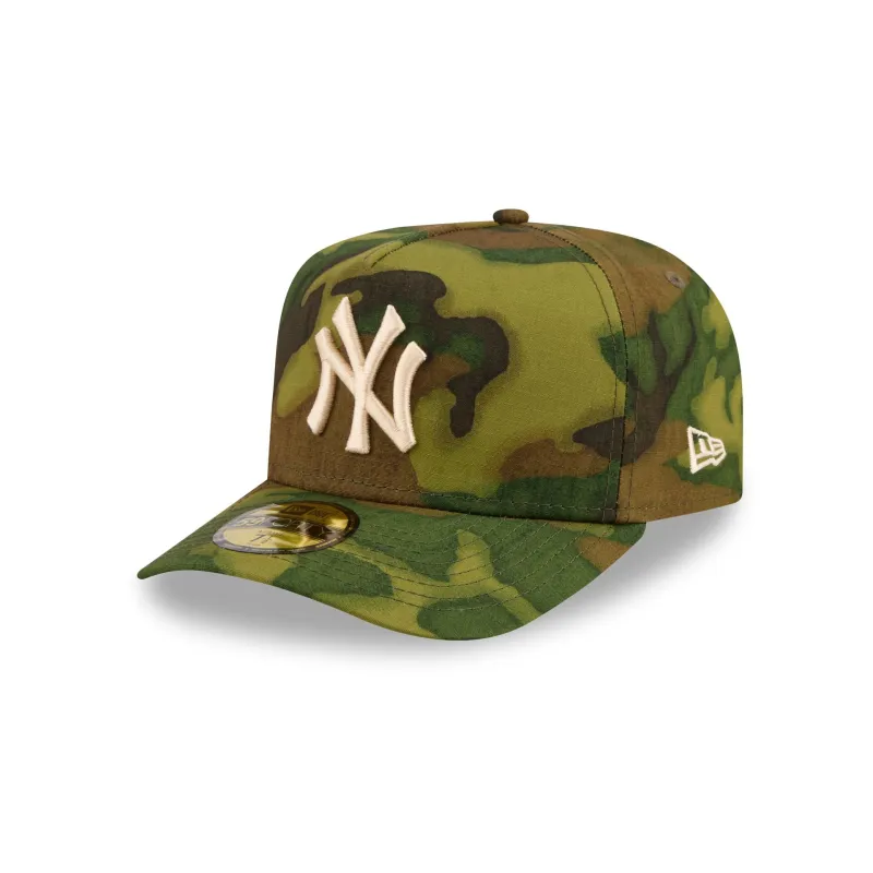 New York Yankees Three Looms Ripstop Camo 59FORTY A-Frame Fitted Hat made by New Era