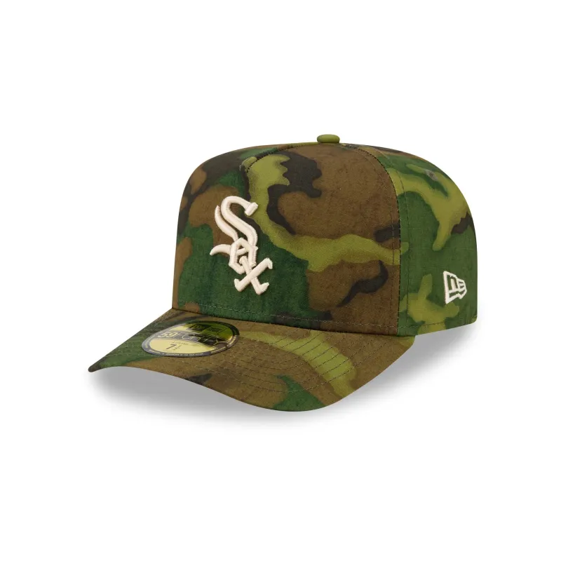 Chicago White Sox Three Looms Ripstop Camo 59FORTY A-Frame Fitted Hat made by New Era