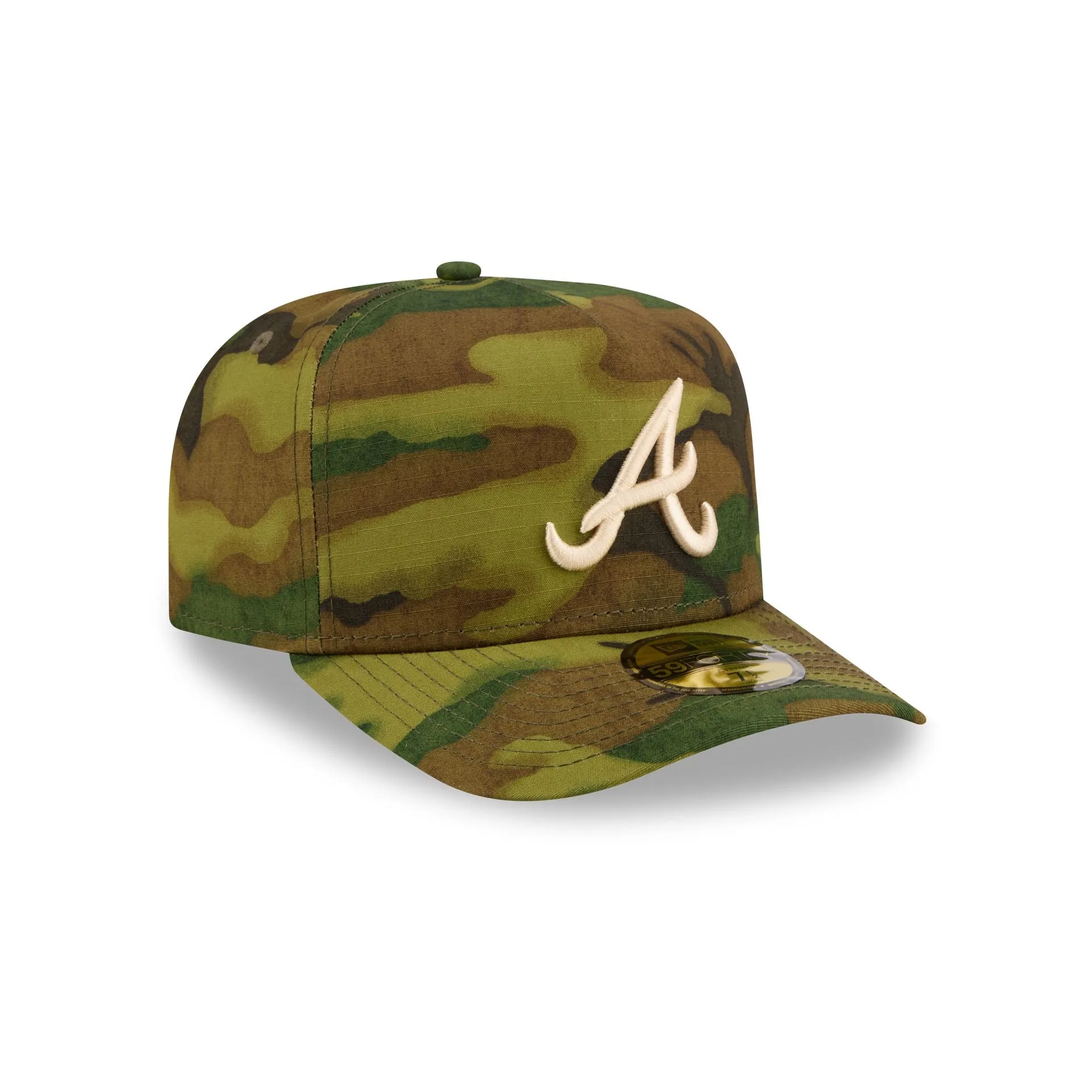 Atlanta Braves Three Looms Ripstop Camo 59FORTY A-Frame Fitted Hat sold by New Era product image thumbnail 3