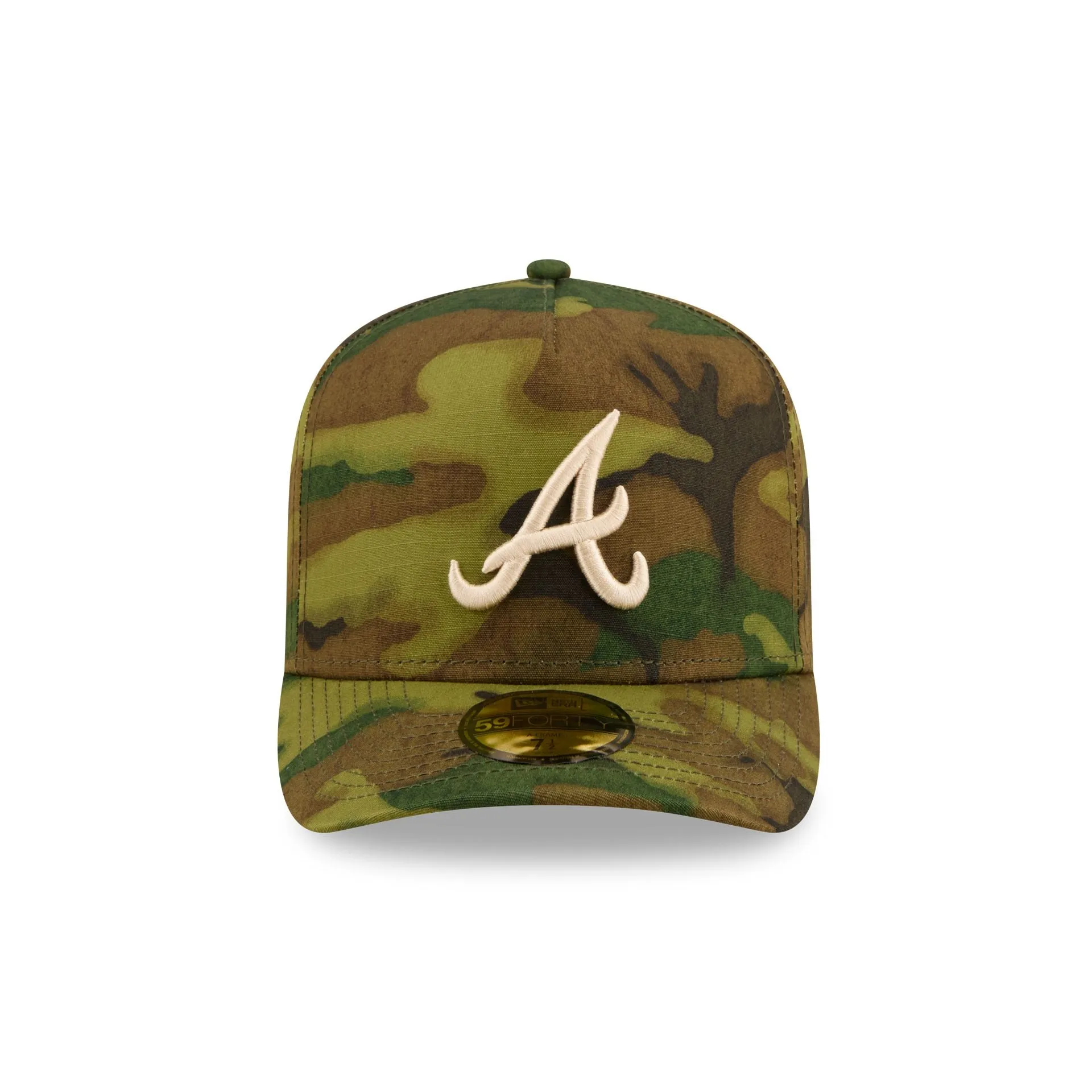 Atlanta Braves Three Looms Ripstop Camo 59FORTY A-Frame Fitted Hat sold by New Era product image thumbnail 2