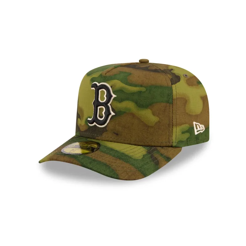 Boston Red Sox Three Looms Ripstop Camo 59FORTY A-Frame Fitted Hat made by New Era
