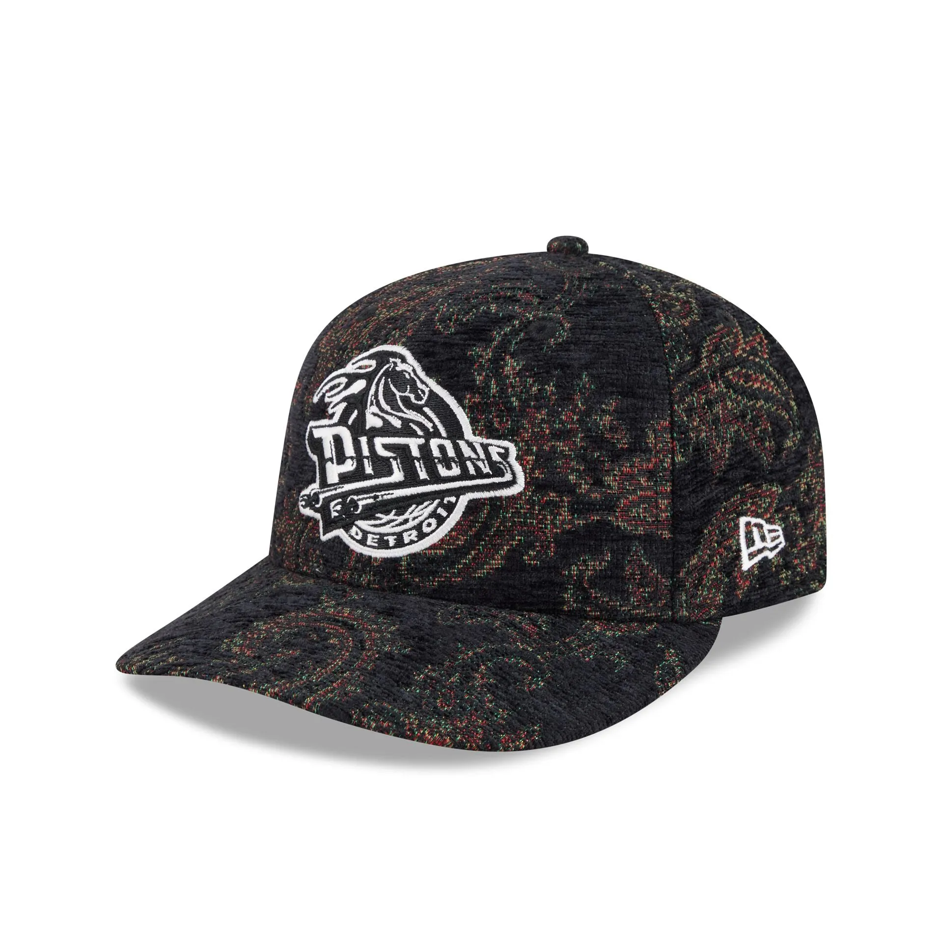Detroit Pistons Three Looms Jacquard Chenille 59FIFTY Fitted Hat sold by New Era