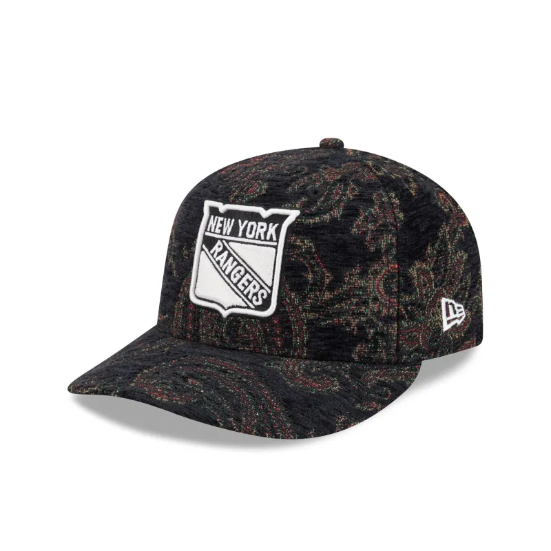 New York Rangers Three Looms Jacquard Chenille 59FIFTY Fitted Hat made by New Era