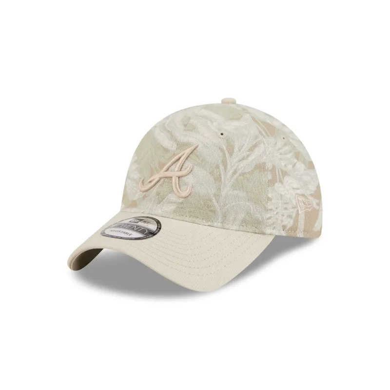 Atlanta Braves Three Looms Leafy Palm 9TWENTY Adjustable Hat made by New Era