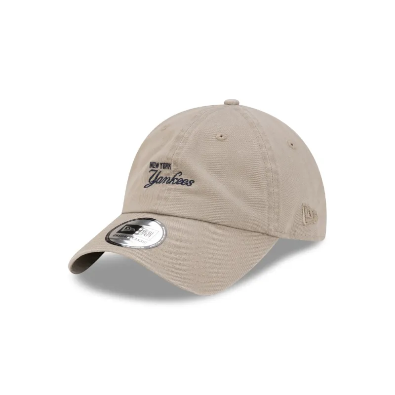 New York Yankees Script Pebble Casual Classic Adjustable Hat made by New Era