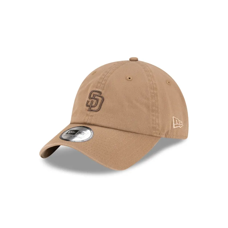 San Diego Padres Khaki Casual Classic Adjustable Hat made by New Era