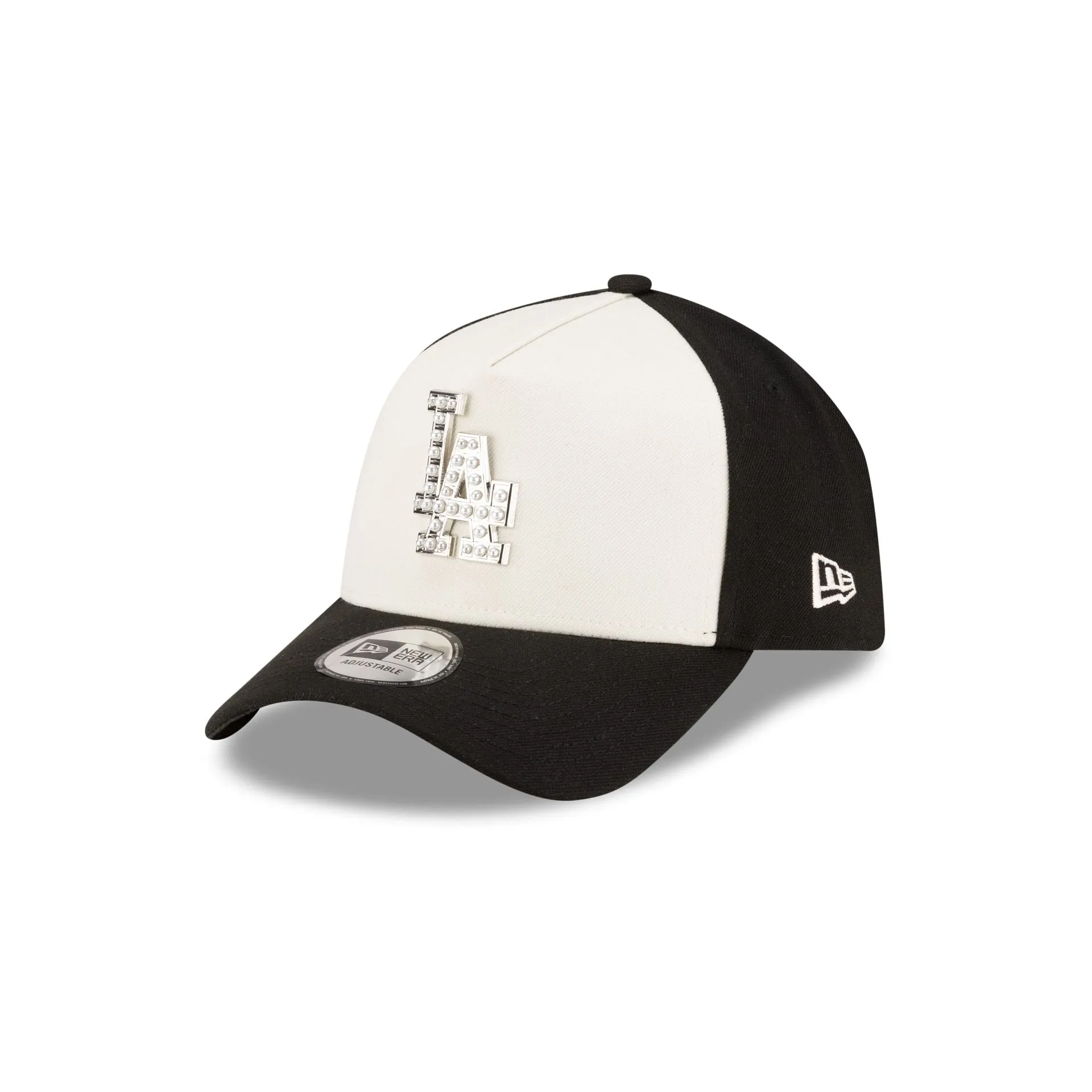 Los Angeles Dodgers Pearl Logo 9FORTY A-Frame Snapback Hat sold by New Era