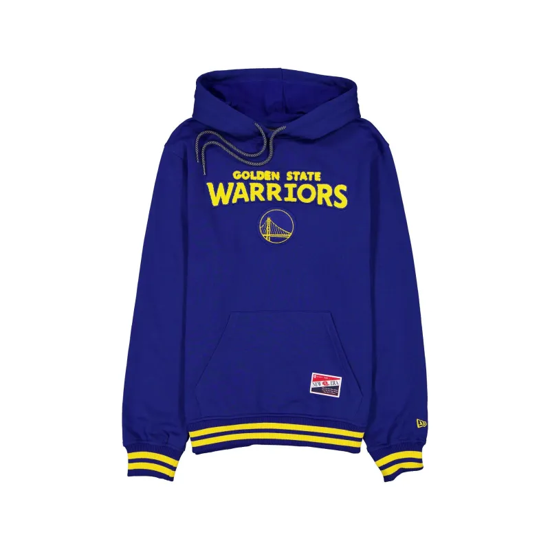 Golden State Warriors Throwback Felt Logo Hoodie made by New Era