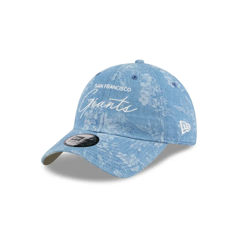 San Francisco Giants Blue Leaves Casual Classic Adjustable Hat made by New Era