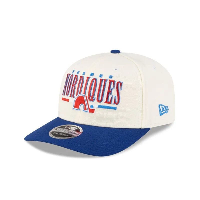 Quebec Nordiques First Shot 9SEVENTY Stretch-Snap Hat made by New Era