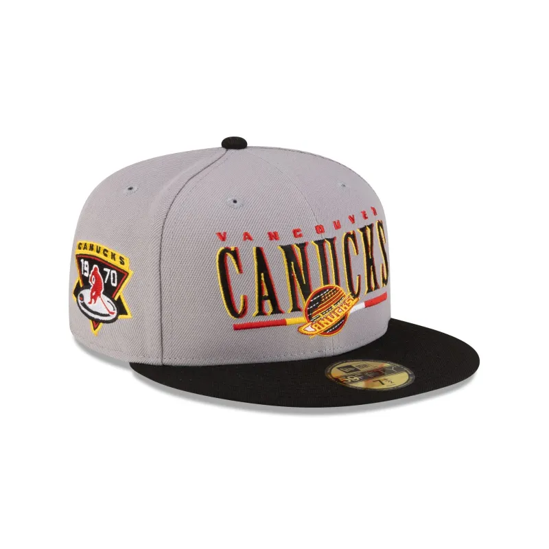 Vancouver Canucks First Shot 59FIFTY Fitted Hat made by New Era
