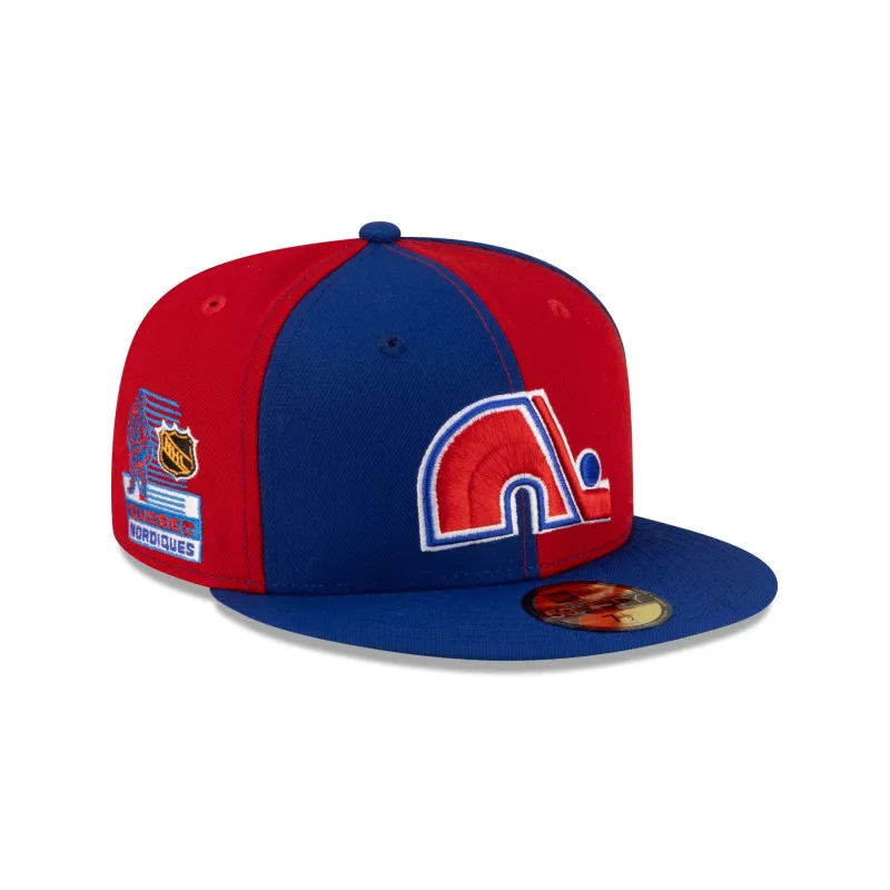 Quebec Nordiques Pinwheel 59FIFTY Fitted Hat made by New Era