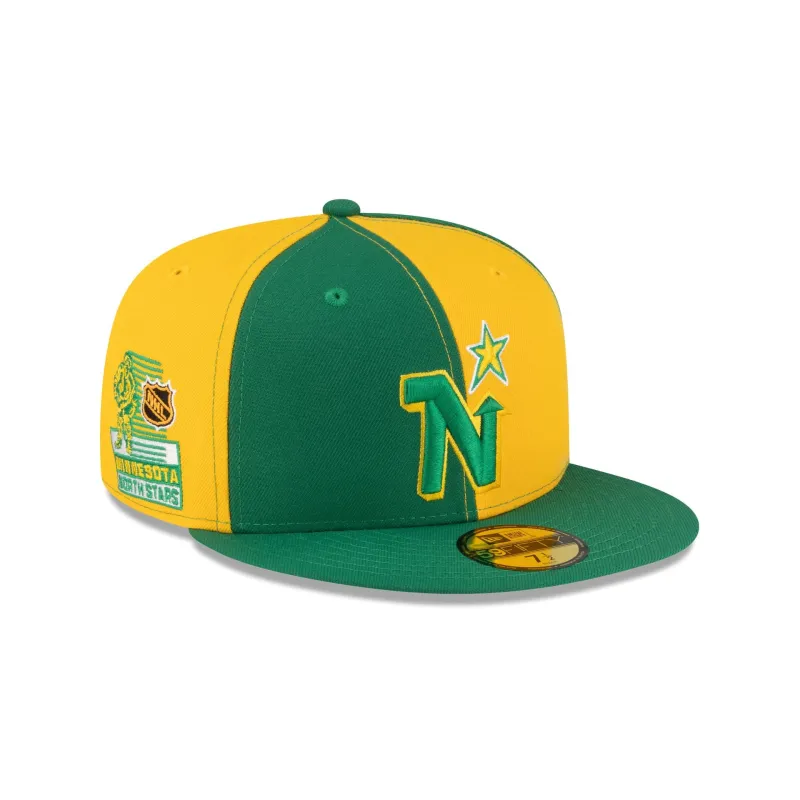 Minnesota North Stars Pinwheel 59FIFTY Fitted Hat made by New Era