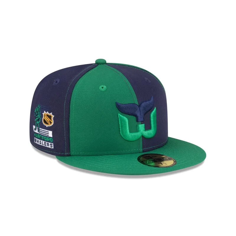 Hartford Whalers Pinwheel 59FIFTY Fitted Hat made by New Era
