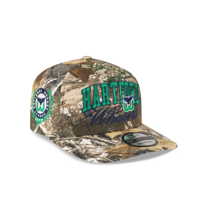 Hartford Whalers Arch Script Realtree 19TWENTY Snapback Hat made by New Era