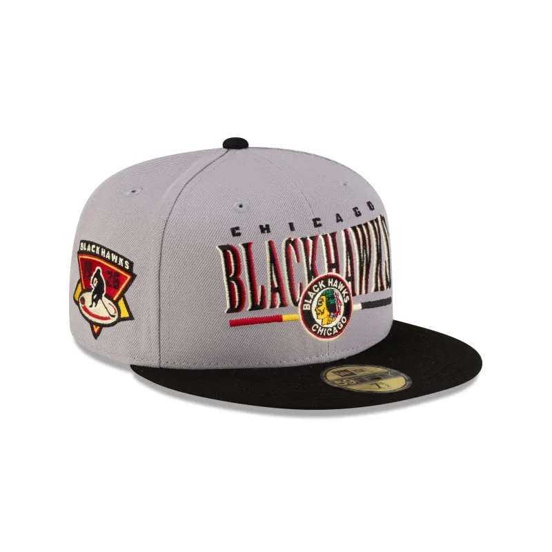 Chicago Blackhawks First Shot 59FIFTY Fitted Hat made by New Era