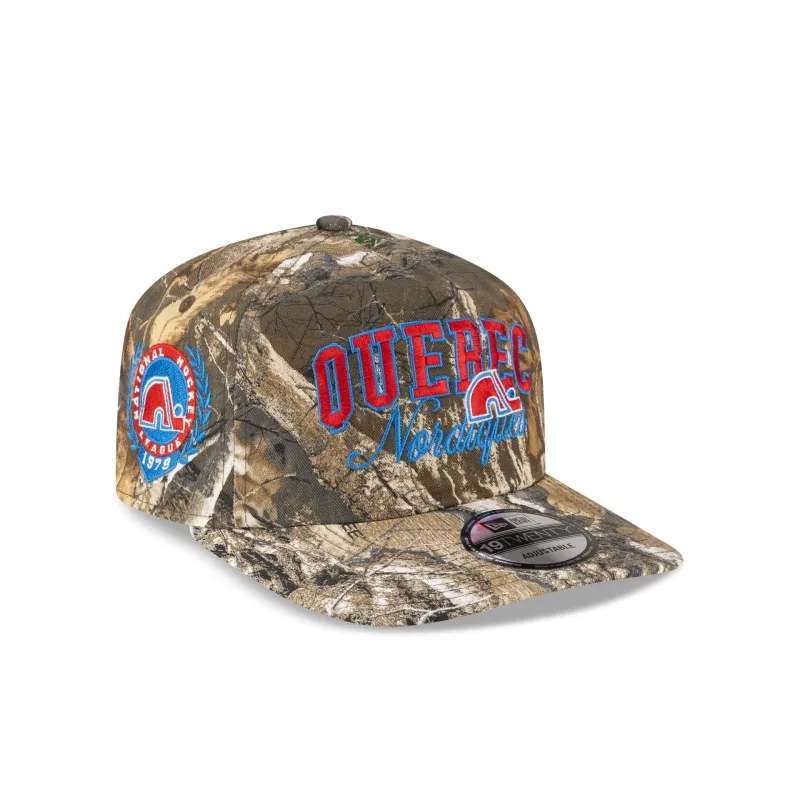 Quebec Nordiques Arch Script Realtree 19TWENTY Snapback Hat made by New Era