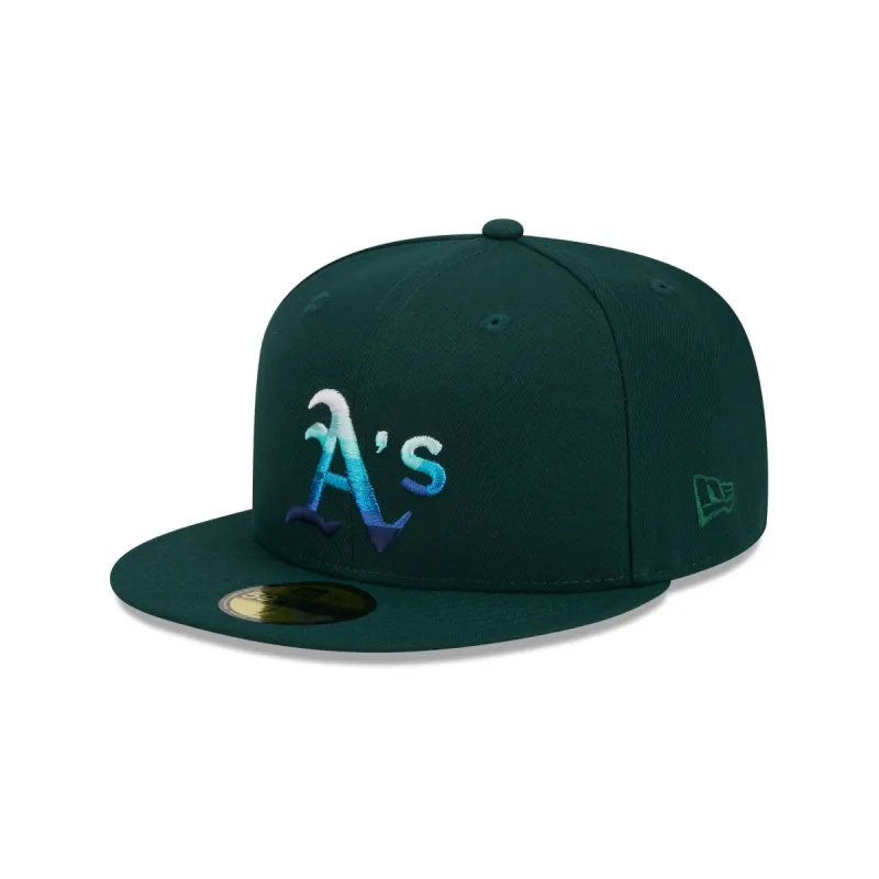 Oakland Athletics Metallic Gradient 59FIFTY Fitted Hat sold by New Era