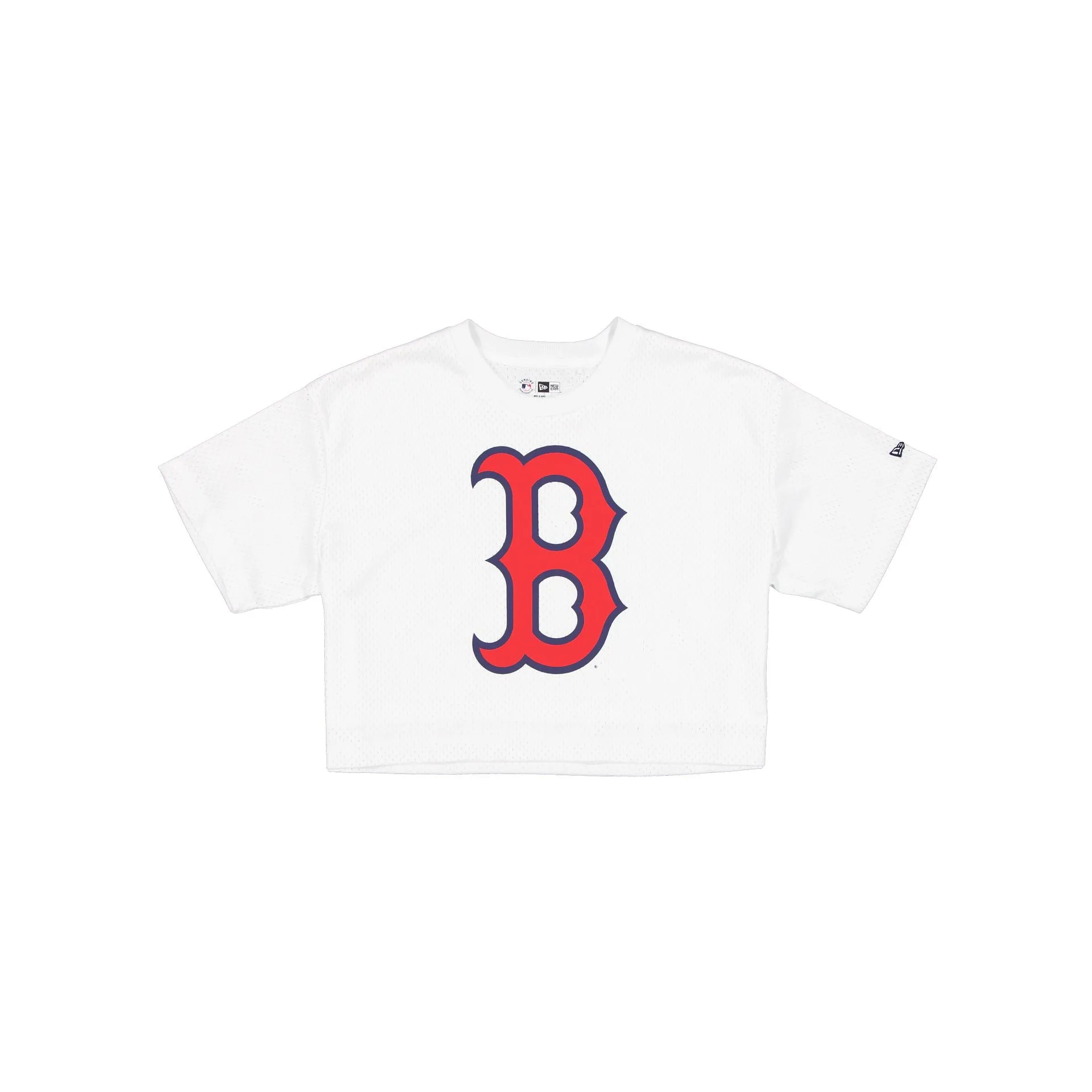 Boston Red Sox Summer Women's White Cropped Jersey T-Shirt sold by New Era