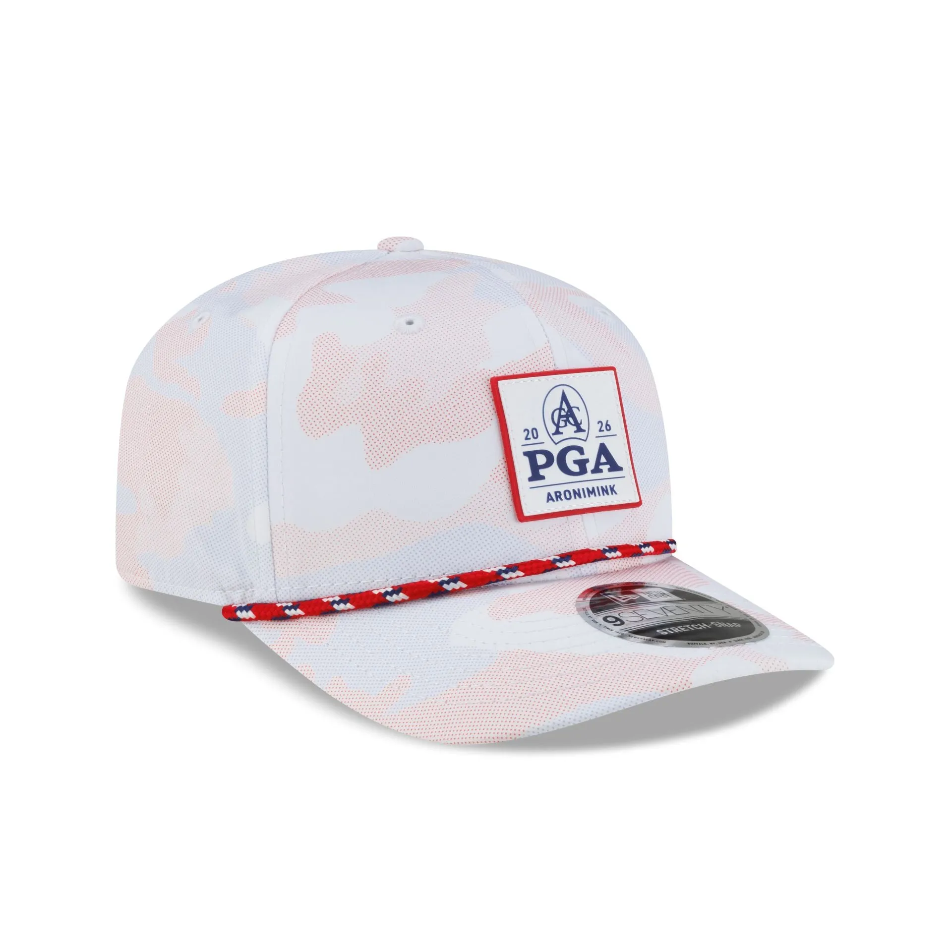 2026 PGA Championship Aronimink Scarlet Camo 9SEVENTY Stretch-Snap Hat sold by New Era product image thumbnail 3