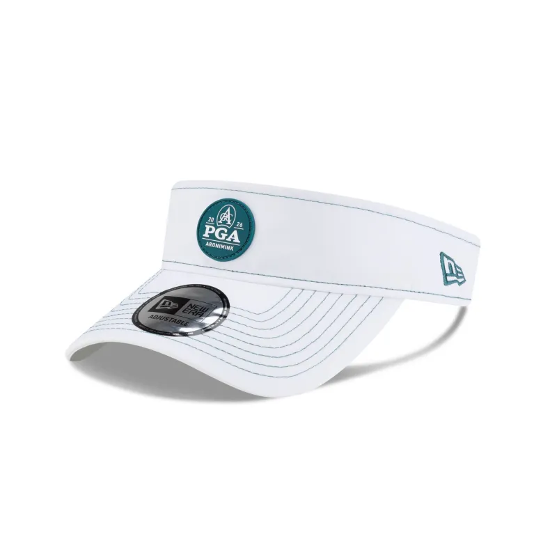 2026 PGA Championship Aronimink White Visor Adjustable Hat made by New Era