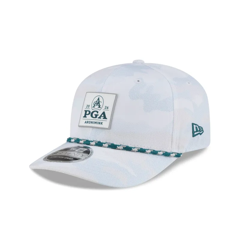 2026 PGA Championship Aronimink Green Camo 9SEVENTY Stretch-Snap Hat made by New Era