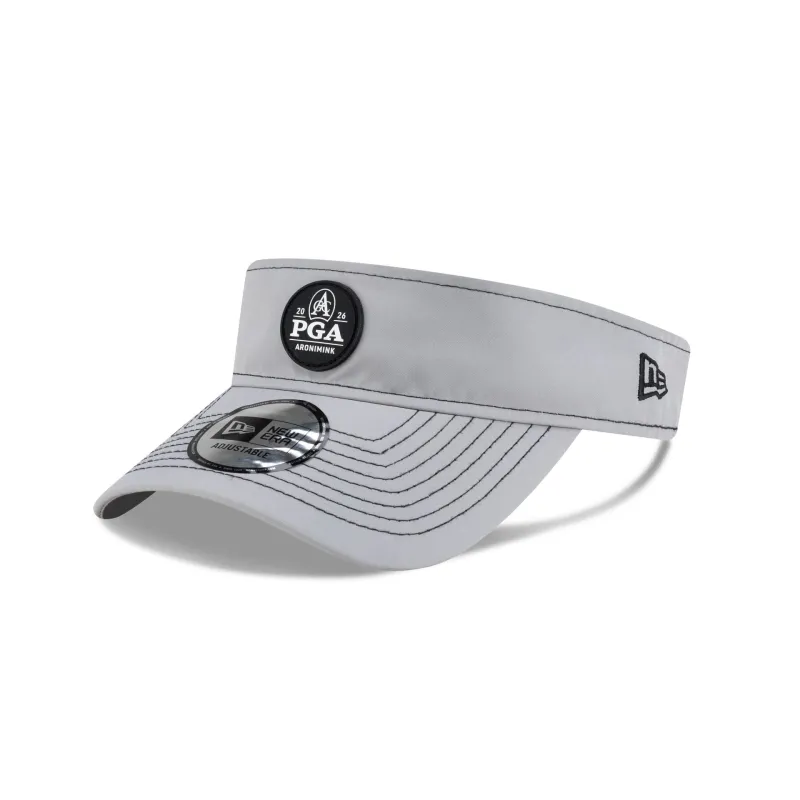 2026 PGA Championship Aronimink Gray Visor Adjustable Hat made by New Era