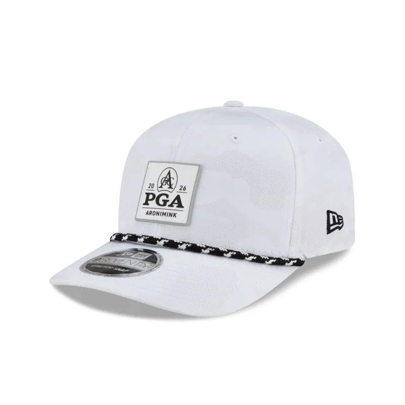 2026 PGA Championship Aronimink Black Camo 9SEVENTY Stretch-Snap Hat made by New Era