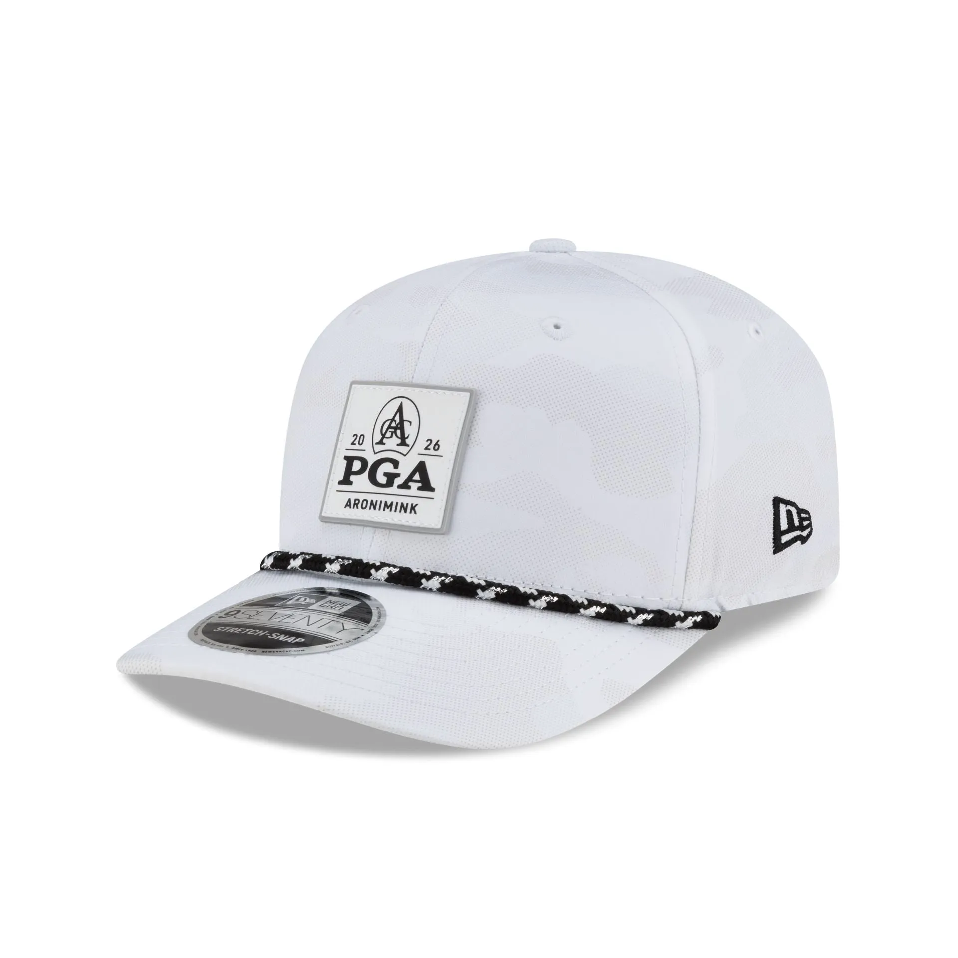 2026 PGA Championship Aronimink Black Camo 9SEVENTY Stretch-Snap Hat sold by New Era